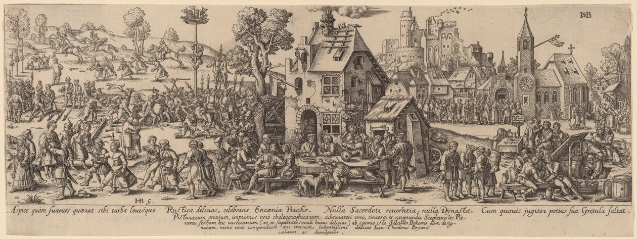 乡村博览会 作者 Jan Theodor de Bry 在 Sebald Beham 之后