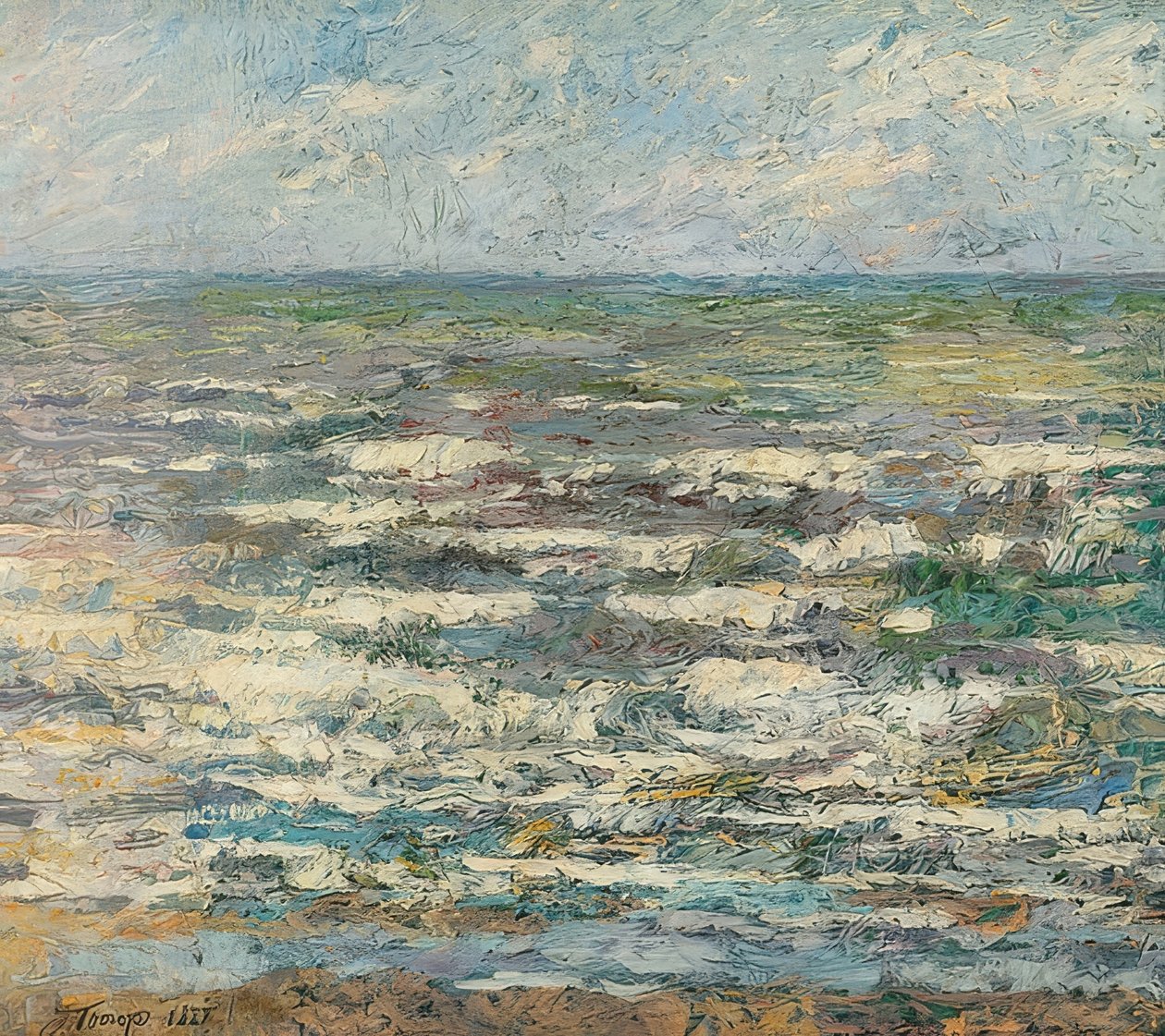 Katwijk的Das Meer。 1887年 作者 扬·图洛普