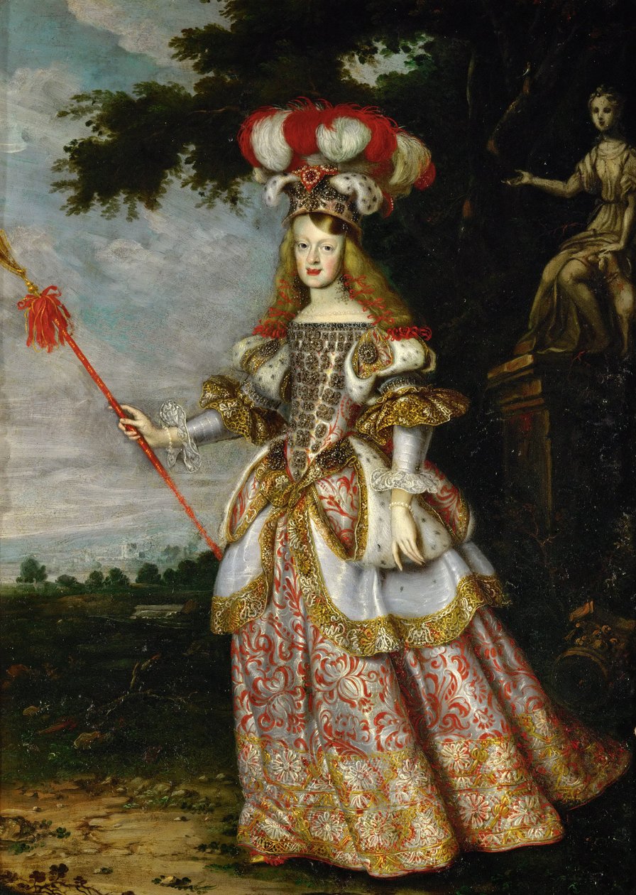 玛格丽塔·特雷莎（Margarita Teresa），西班牙印凡塔（1651-1673），身着戏剧服装，1667年 作者 扬·托马斯（Jan Thomas）
