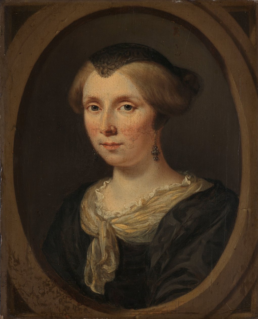 Reinier Couturier 的妻子 Margaretha Verkolje 的肖像 作者 扬·维尔科列（一）