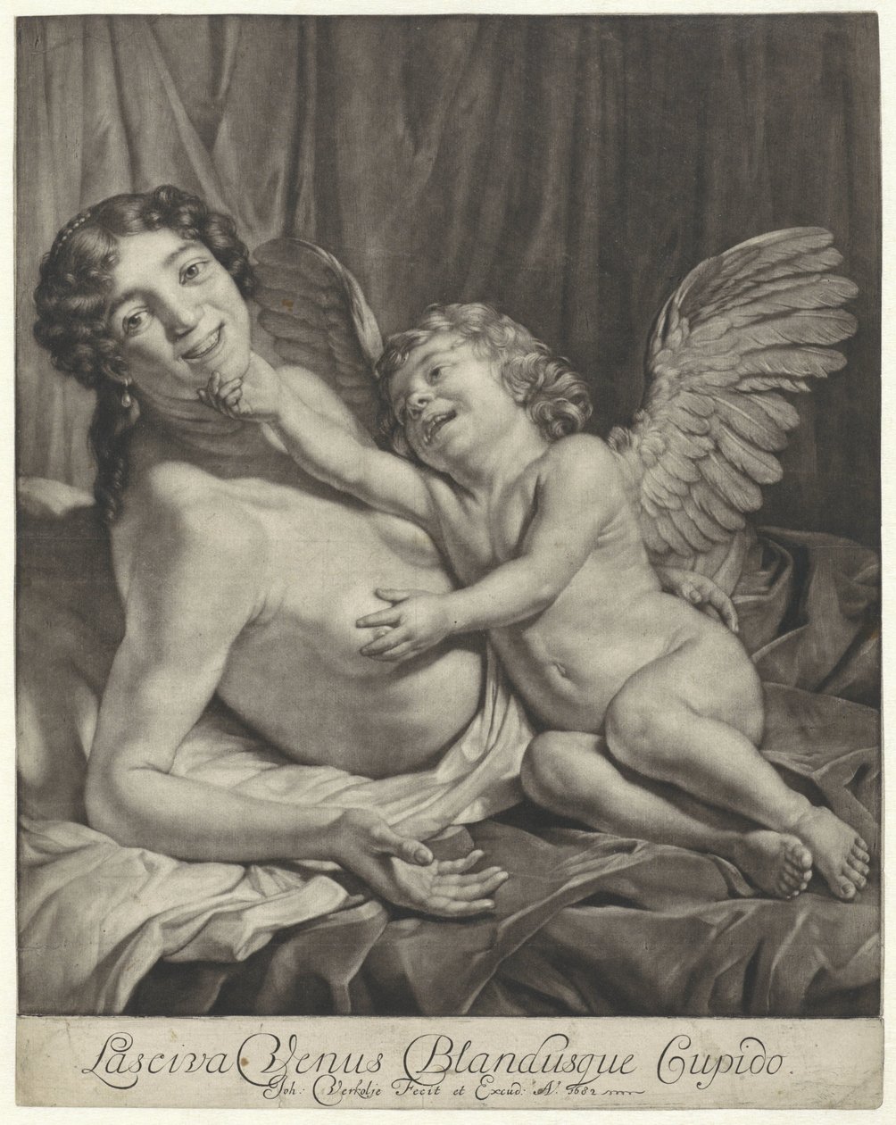 维纳斯与爱
Lasciva Venus Blandusque Cupido（物品上的标题） 作者 扬·维尔科列（一）