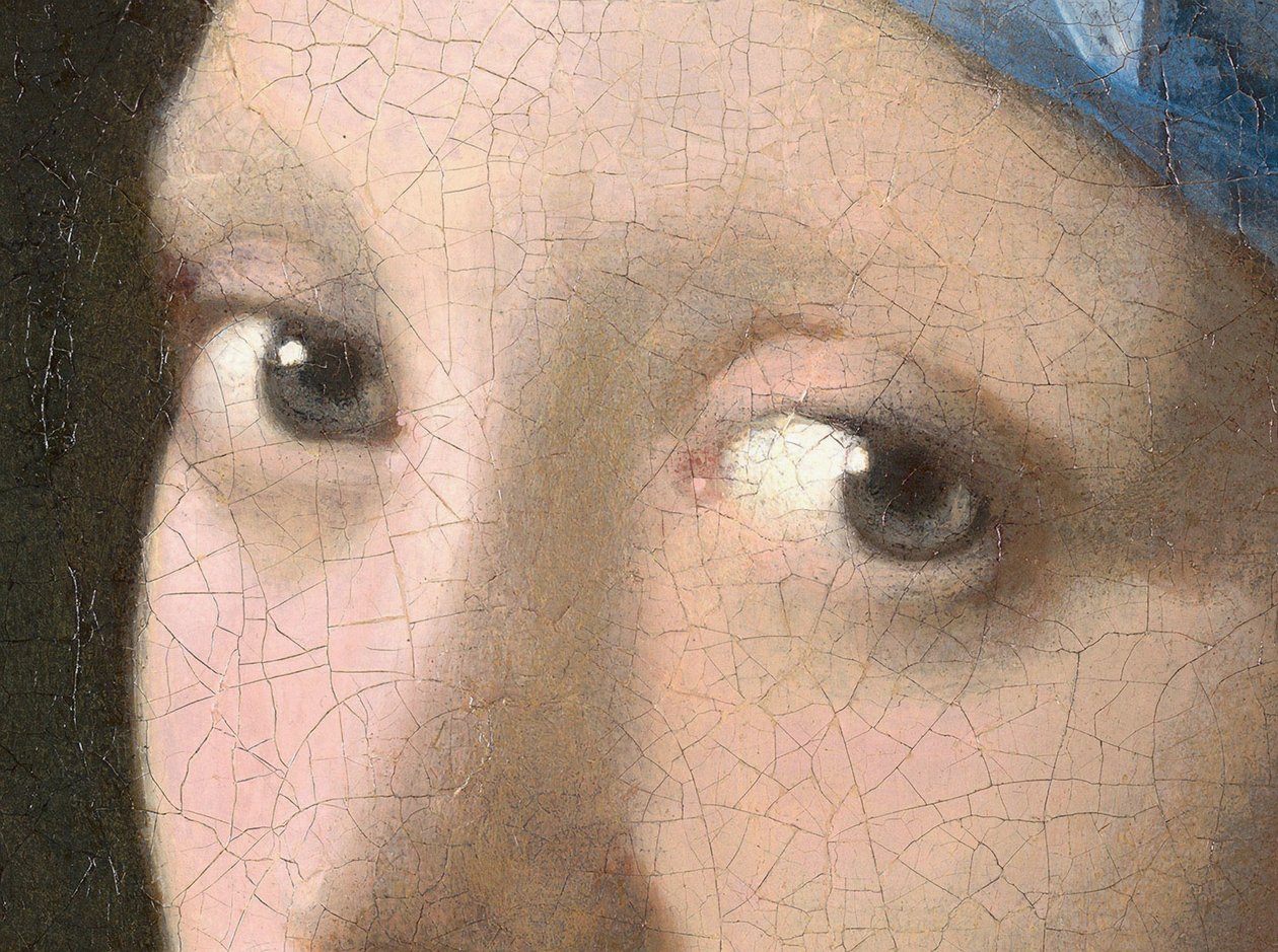 珍珠耳环的女孩，c.1665-6 作者 扬·维米尔·范·代尔夫特