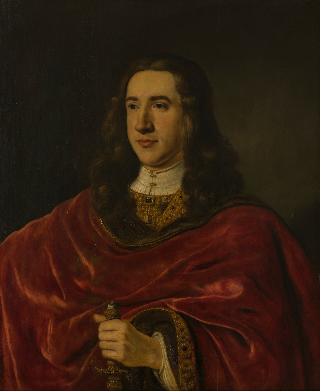 约翰-布里奇曼爵士（1631-1710 年）肖像，约 1651-76 年（布面油画(1631-1710），约 1651-76 年（布面油画） 作者 简·维克多斯