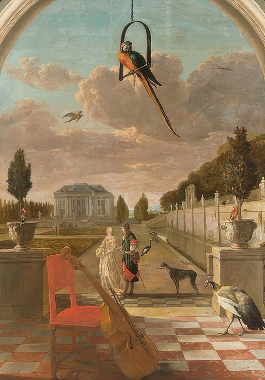 公园与乡间别墅 作者 Jan Baptist Weenix