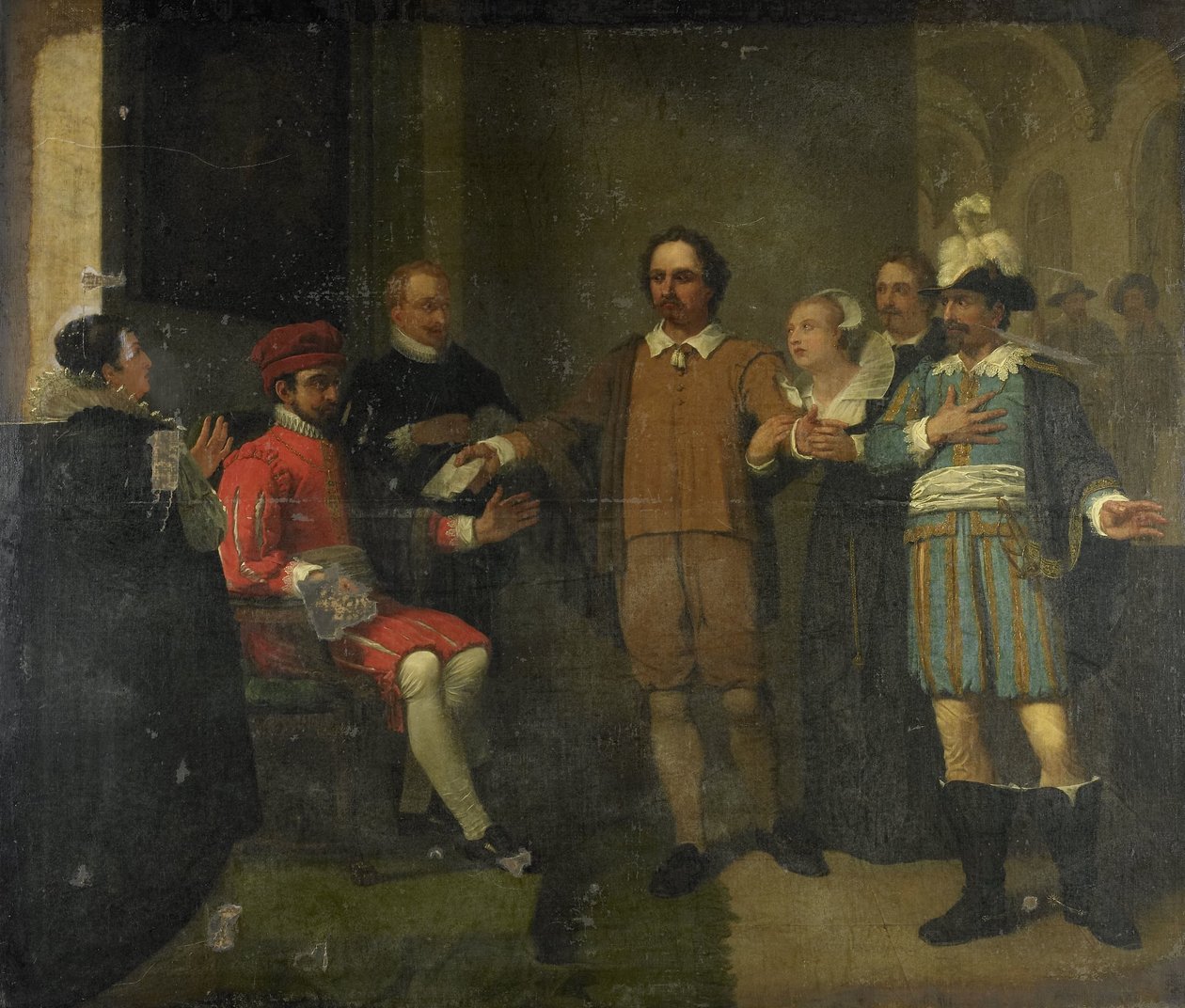Jacob Simonsz de Rijk 让西班牙总督 Requesens 释放 Marnix van Sint Aldegonde，1575 年 作者 简·威廉·皮涅曼