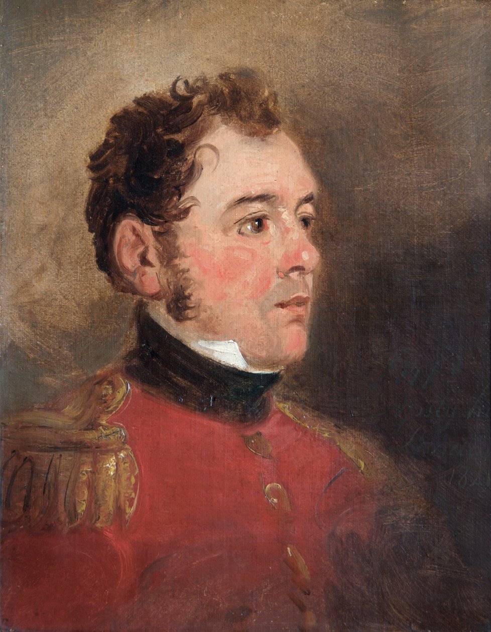 英国士兵詹姆斯-肖-肯尼迪爵士将军的肖像，1821年 作者 简·威廉·皮涅曼