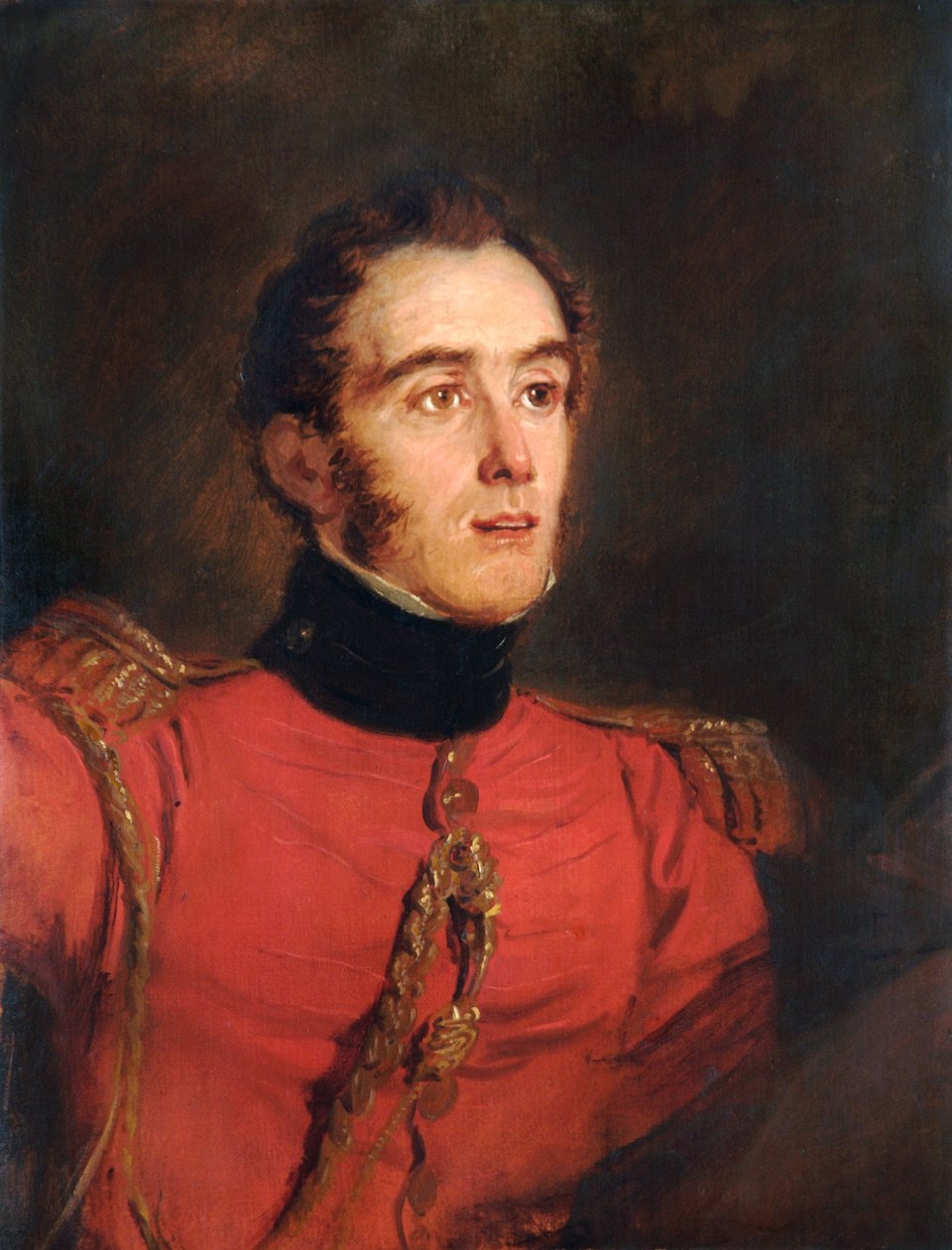 英国士兵约翰-弗里曼特尔少将的画像，1821年 作者 简·威廉·皮涅曼