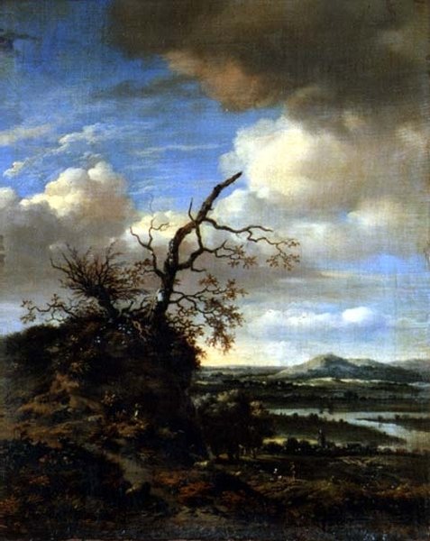 广泛的河流景观，约1665/1670年 作者 扬·维纳茨
