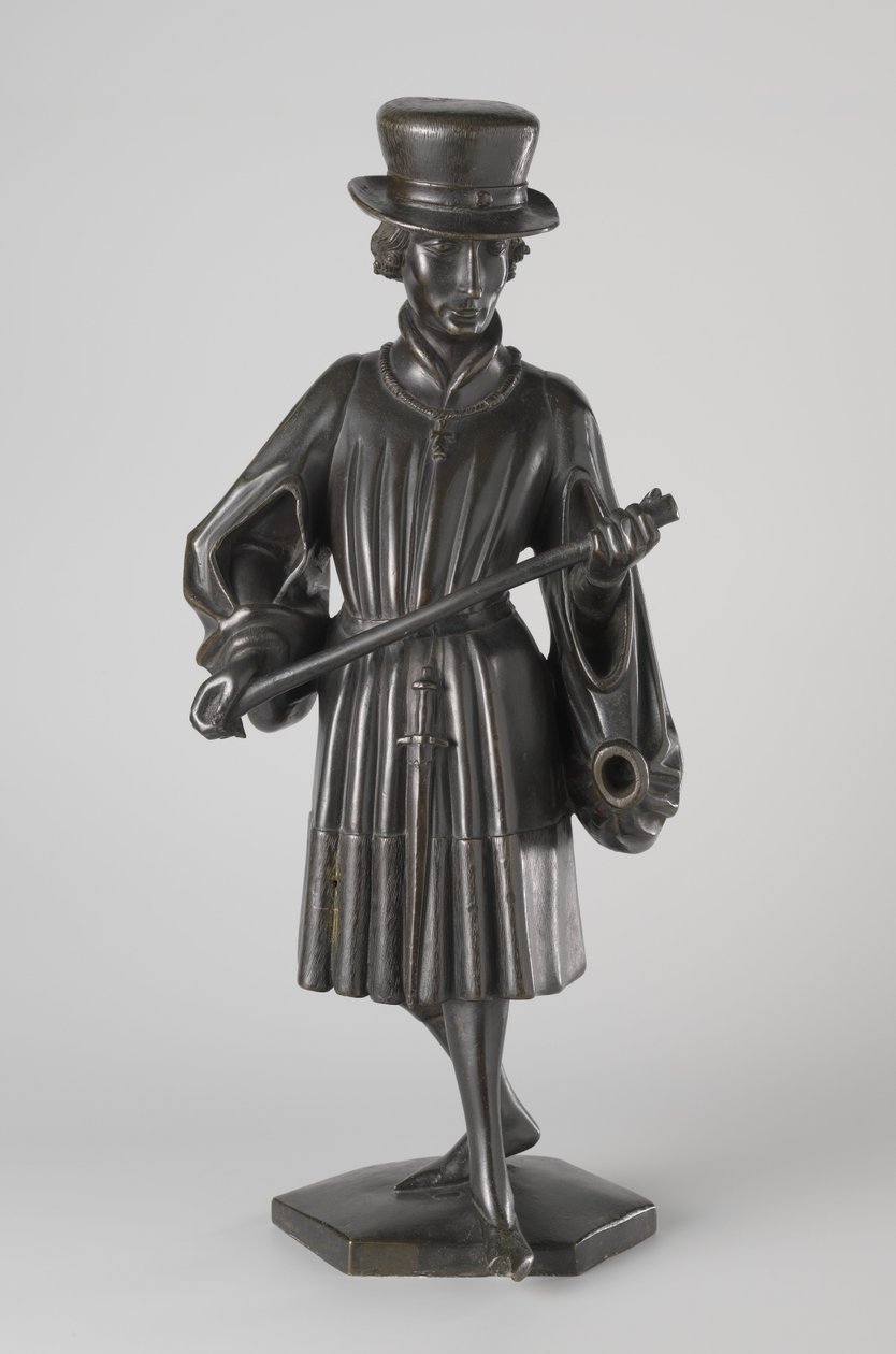 波旁的伊莎贝拉墓中的哭泣者，约1475-76（青铜）。 作者 Jan attrib.to Borman