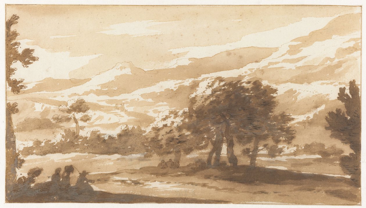 意大利山区景观 作者 扬·德·比绍普（Jan de Bisschop）