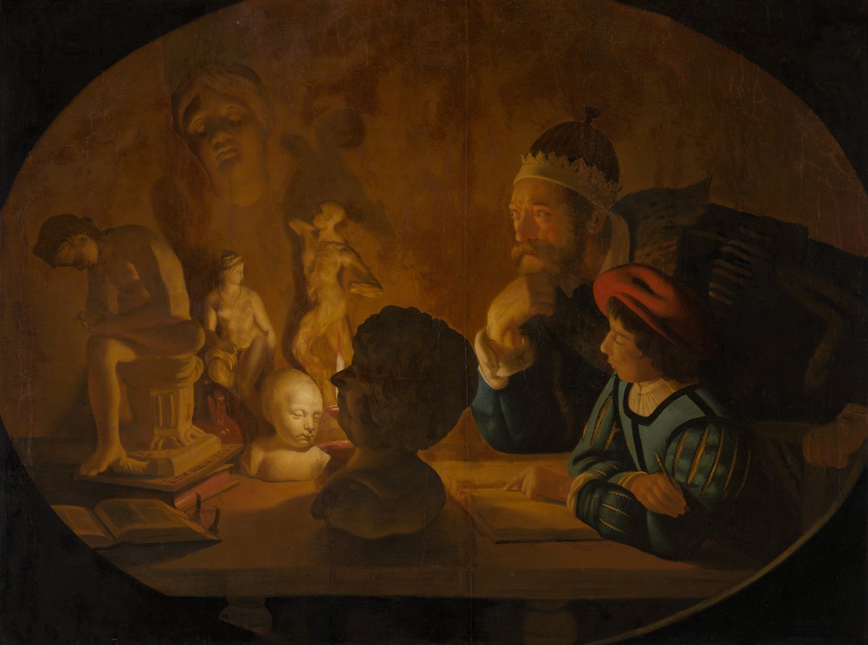 绘画课，1634年 作者 Jan Ter Borch或Terborch