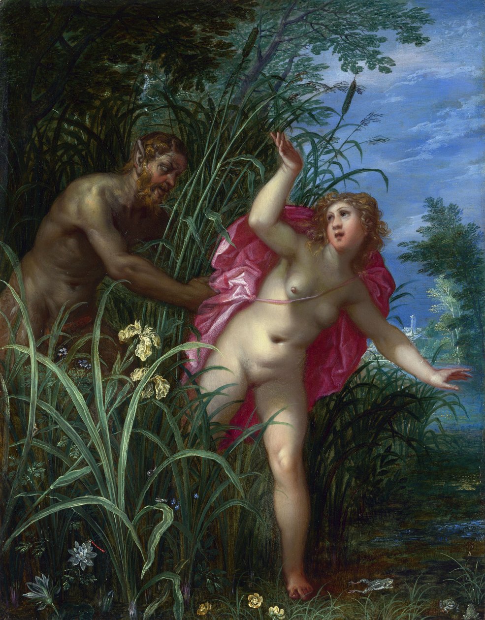 Pan poursuivant Syrinx - Pan pursuing Syrinx - Brueghel, Jan, the Elder (1568-1625) (Jan Brueghel 