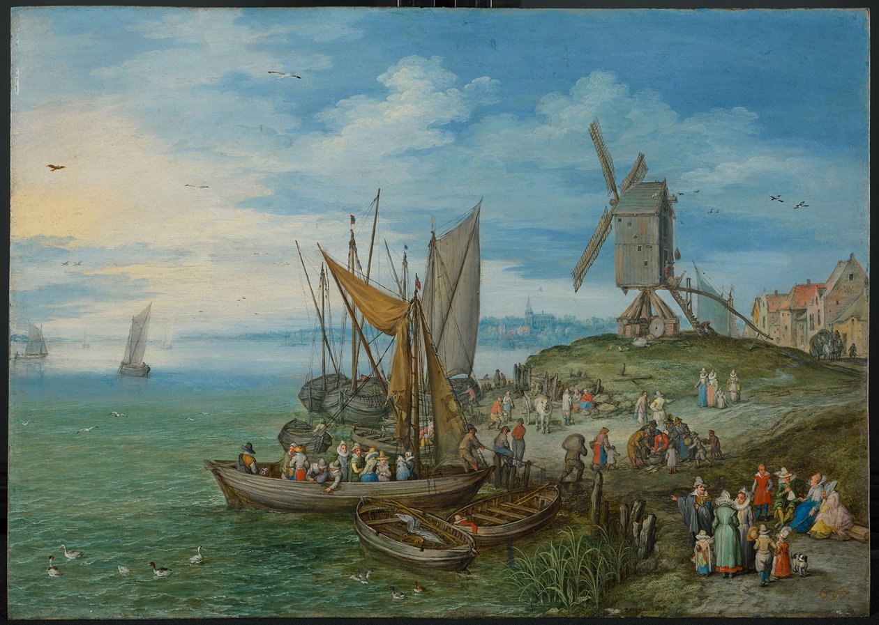 码头磨坊（1613） 作者 简·布鲁格尔·扬