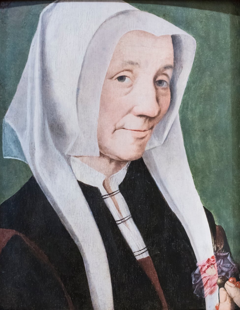 被称为路德之妻的老妇人肖像 作者 Jan van (studio of) Scorel