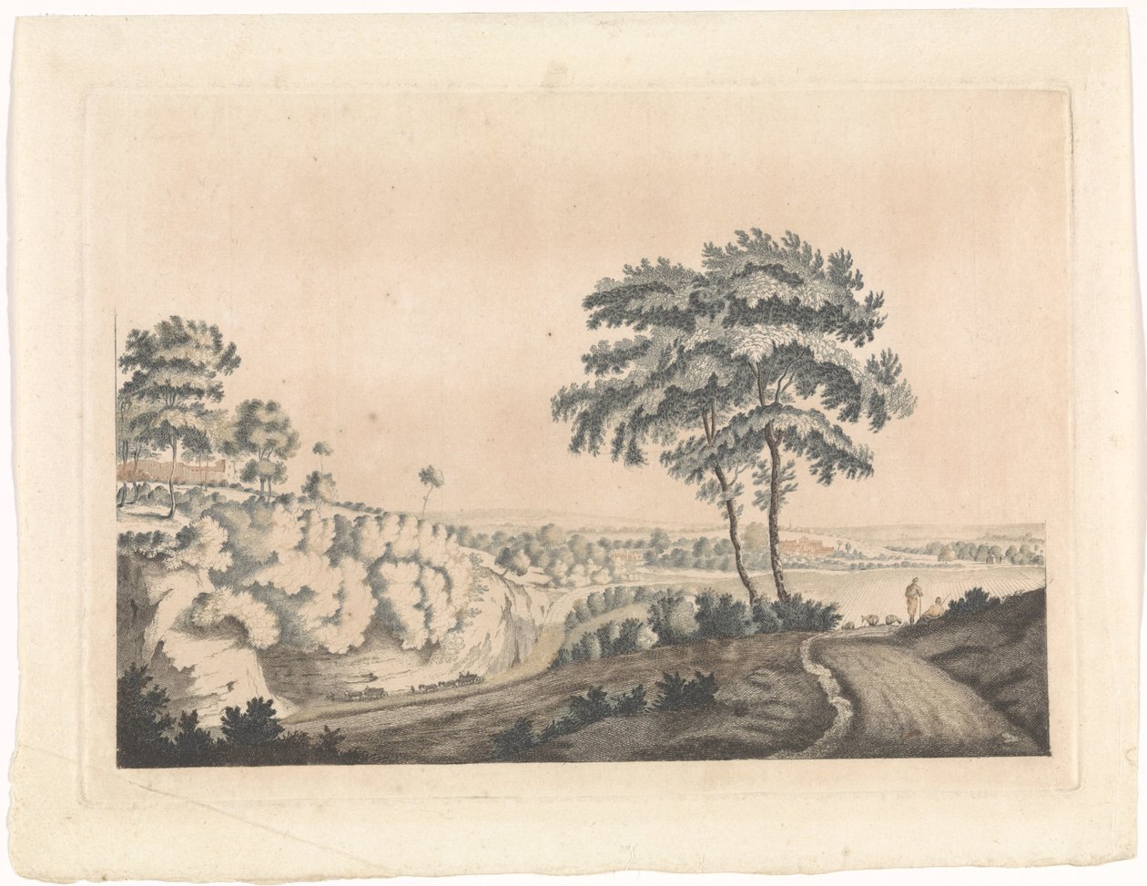 山坡上的城堡景观 作者 Jan van Call (I) (可能)