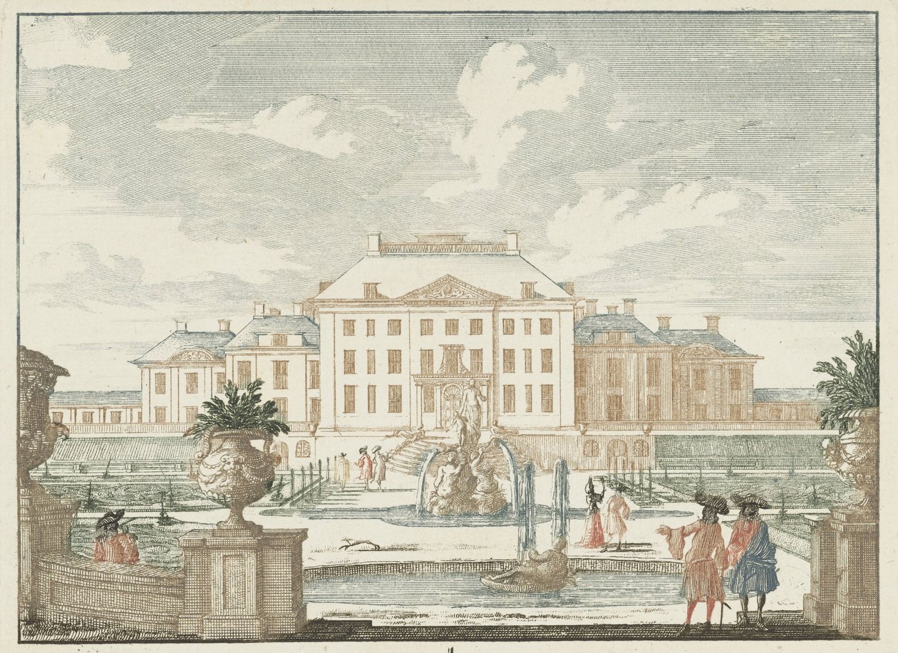 Het Loo 宫后视图 广为人知的厕所和其他王室历史选（丛书名） Admirandorum 四联景观（系列标题） 作者 扬·范·考尔（一）
