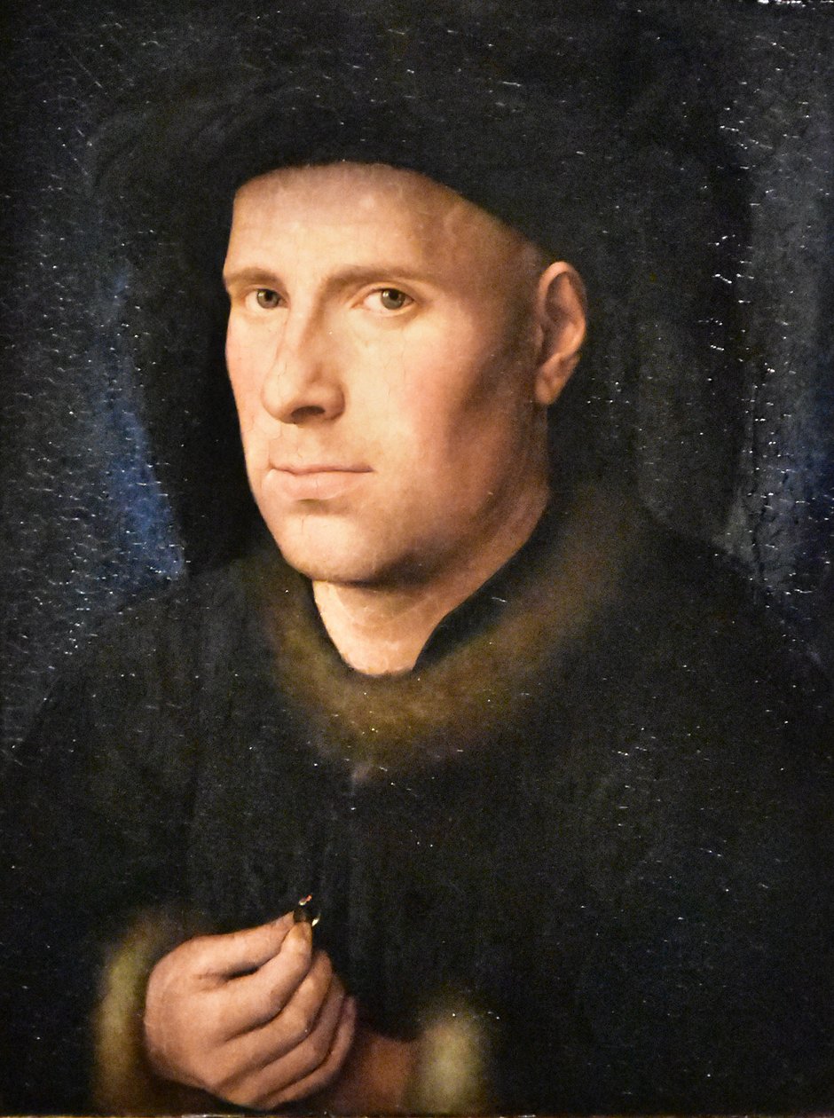 德语: Der Goldschmied Jan de Leeuw (1401- nach 1456) 扬-德-利乌肖像 作者 扬·范·埃克