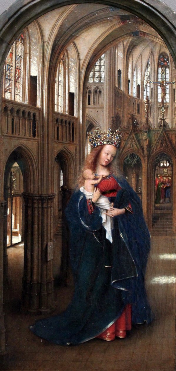 德语：Die Madonna in der Kirche 教堂中的圣母 作者 扬·范·埃克