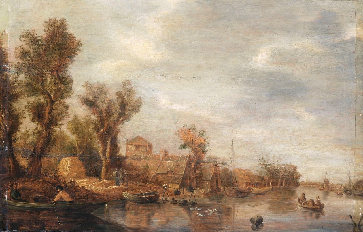 河景 作者 Jan van Goyen (追随者)