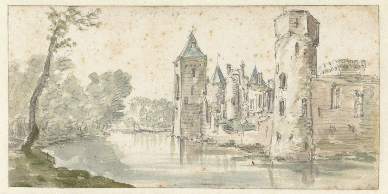 埃格蒙德城堡景观 作者 Jan van Goyen（可能）