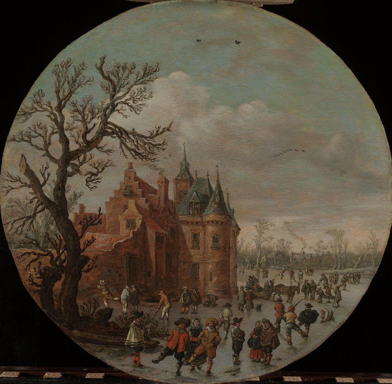 冬季 作者 Jan van Goyen（艺术家签名）