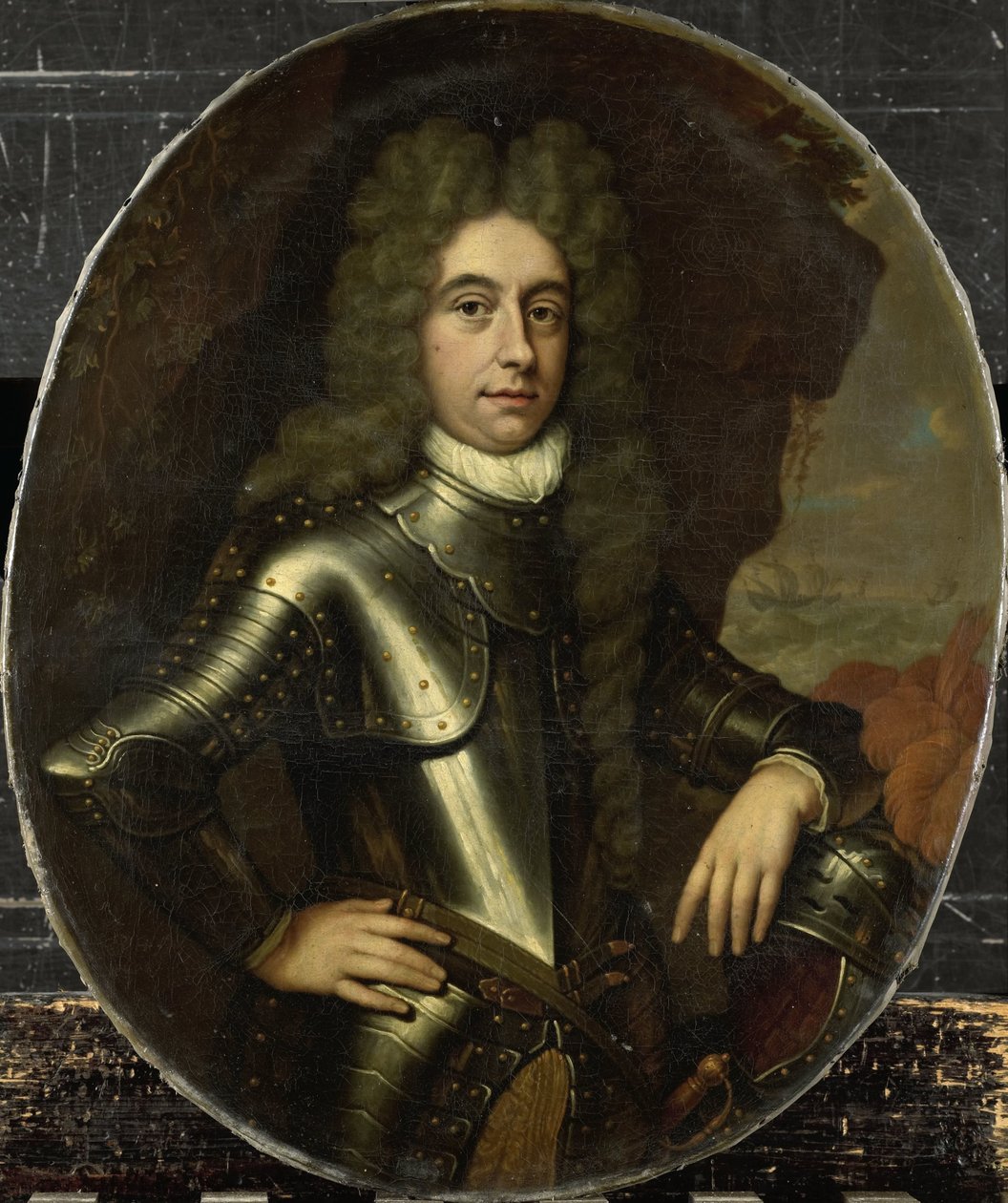 Portrait of Harmen Lijnslager (1664-1704) 作者 扬·范·汉斯伯格根