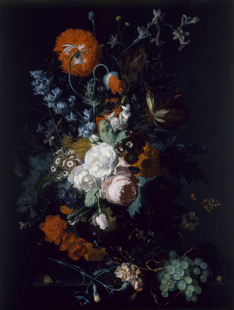 花果静物 作者 扬·范·休森（Jan van Huysum）