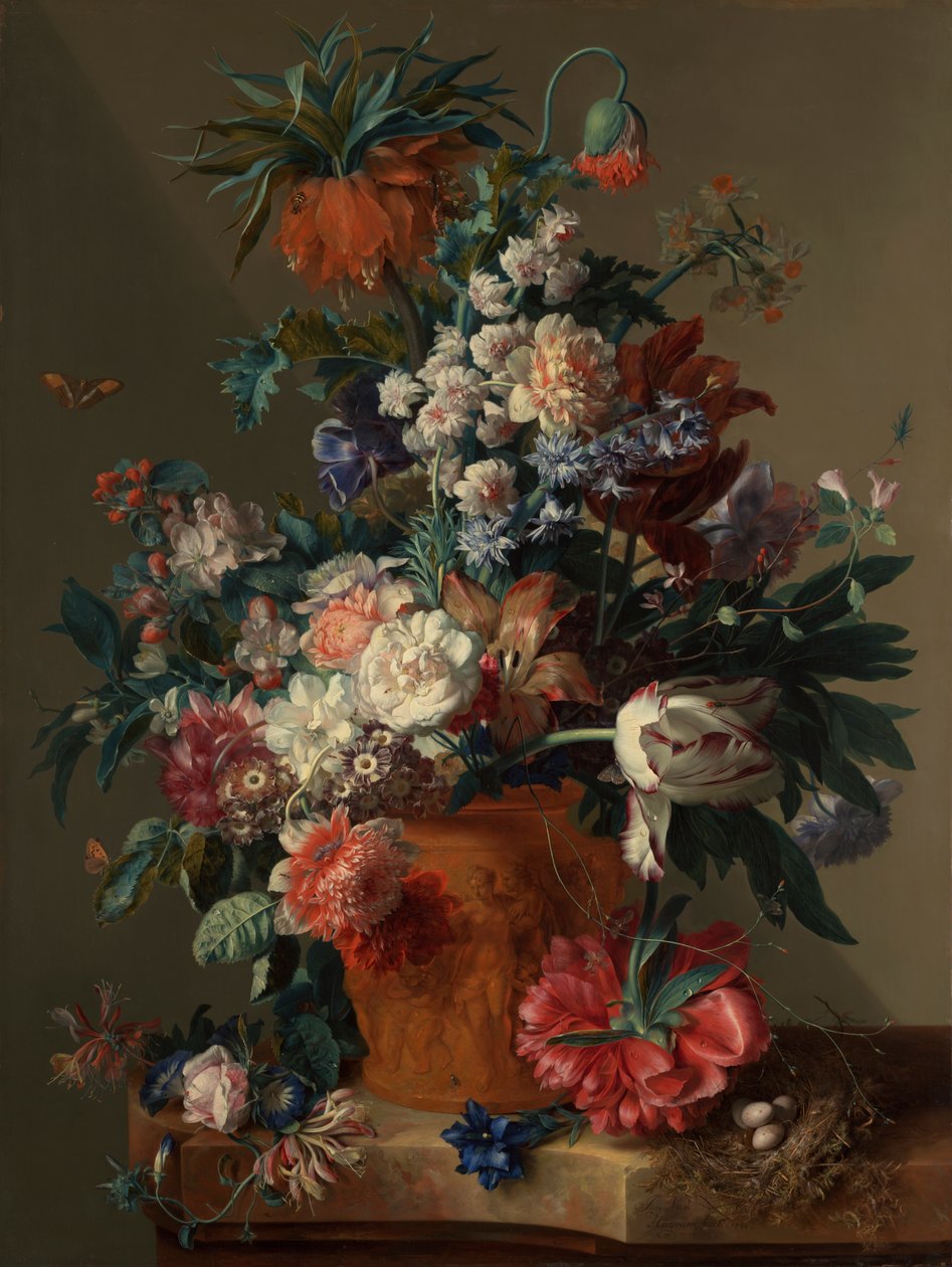 “”花瓶“ 作者 扬·范·休森（Jan van Huysum）