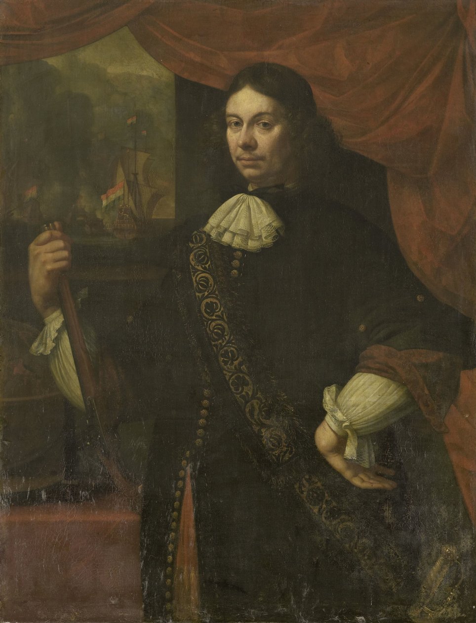 海军上尉 Cornelis Jacobsz de Boer 的肖像 作者 扬·范·内克