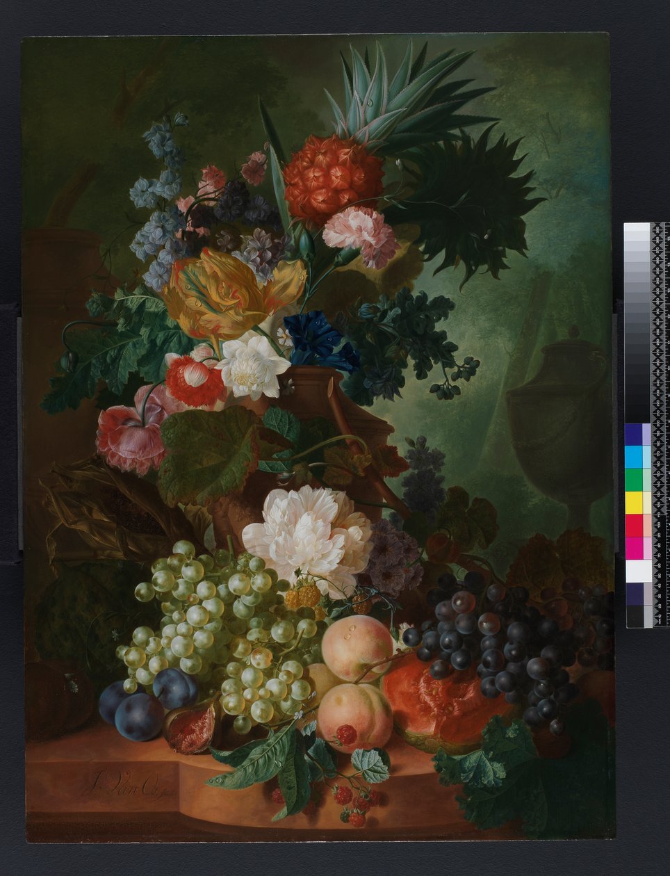 1808年以前的鲜花和水果花瓶 作者 扬·范·奥斯