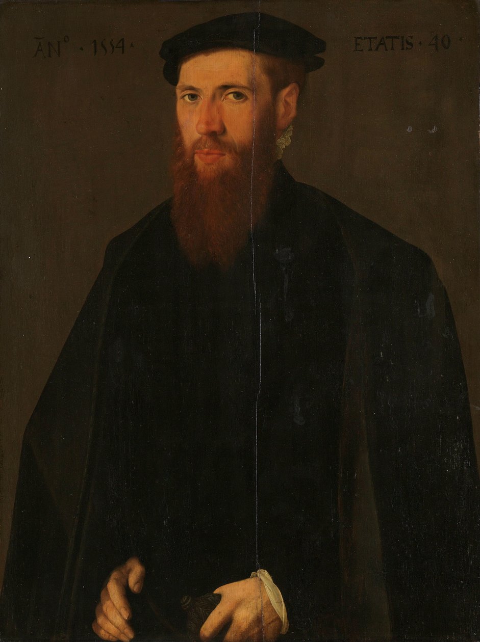威廉-范-洛克霍斯特（1514-64 年）肖像 作者 Jan van Scorel（复制后）