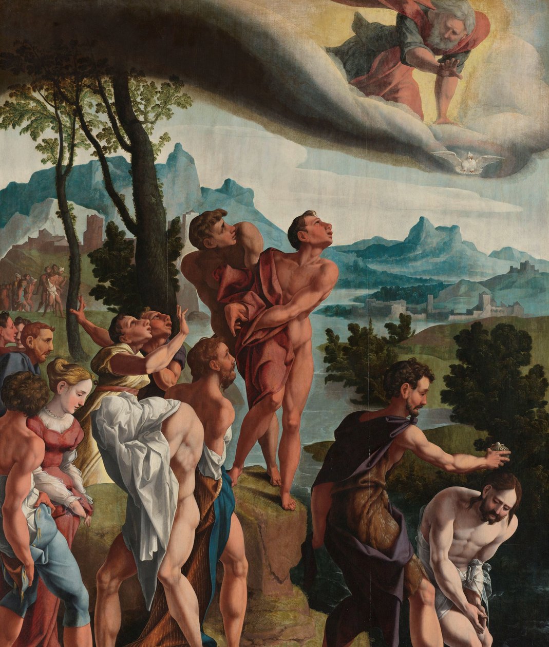 基督的洗礼 作者 Jan van Scorel（工作室）