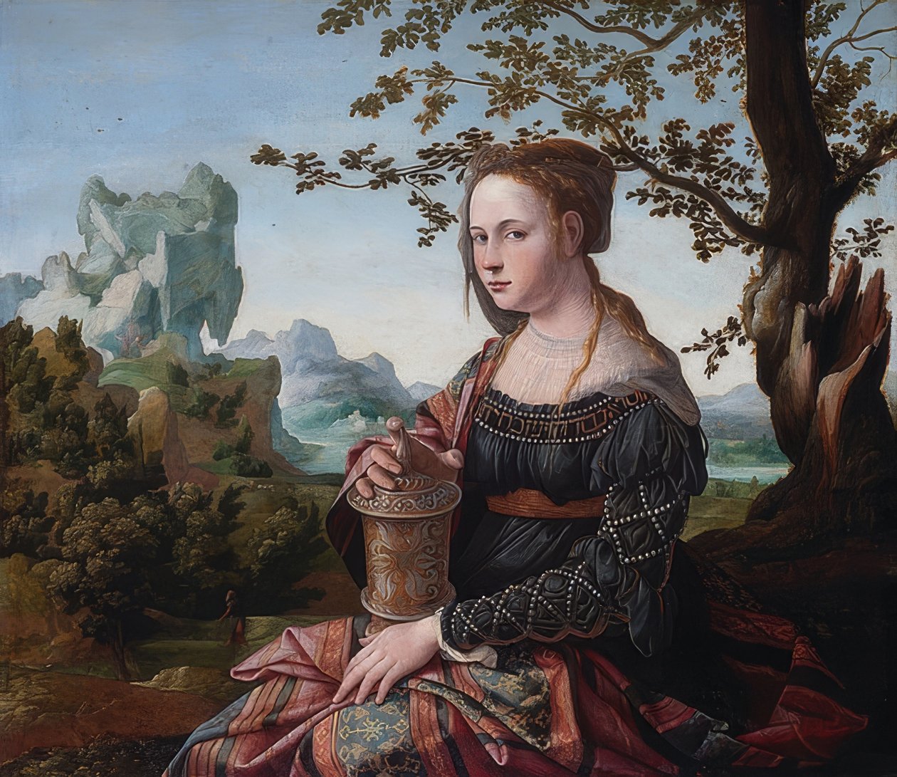 玛丽亚·玛格达琳娜约于1530年 作者 扬·范·斯柯（Jan van Scorel）