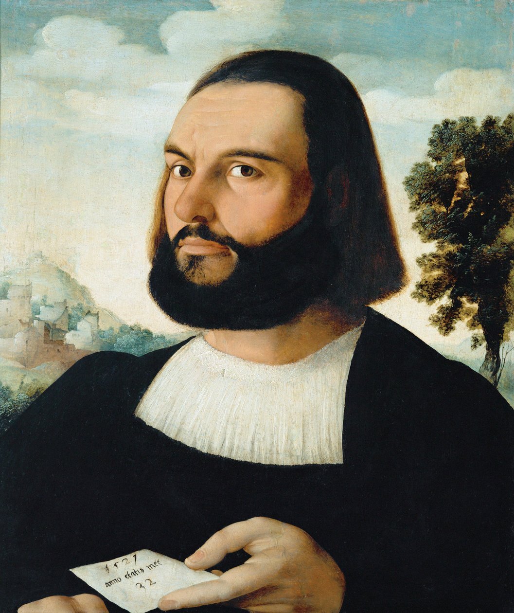 一个男人的肖像... 作者 扬·范·斯柯（Jan van Scorel）