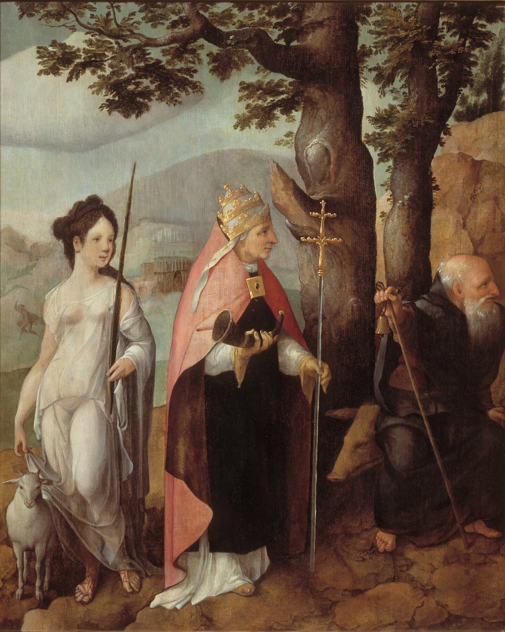 Van Lokhorst家族的赞助人，1526-1527年 作者 扬·范·斯柯（Jan van Scorel）