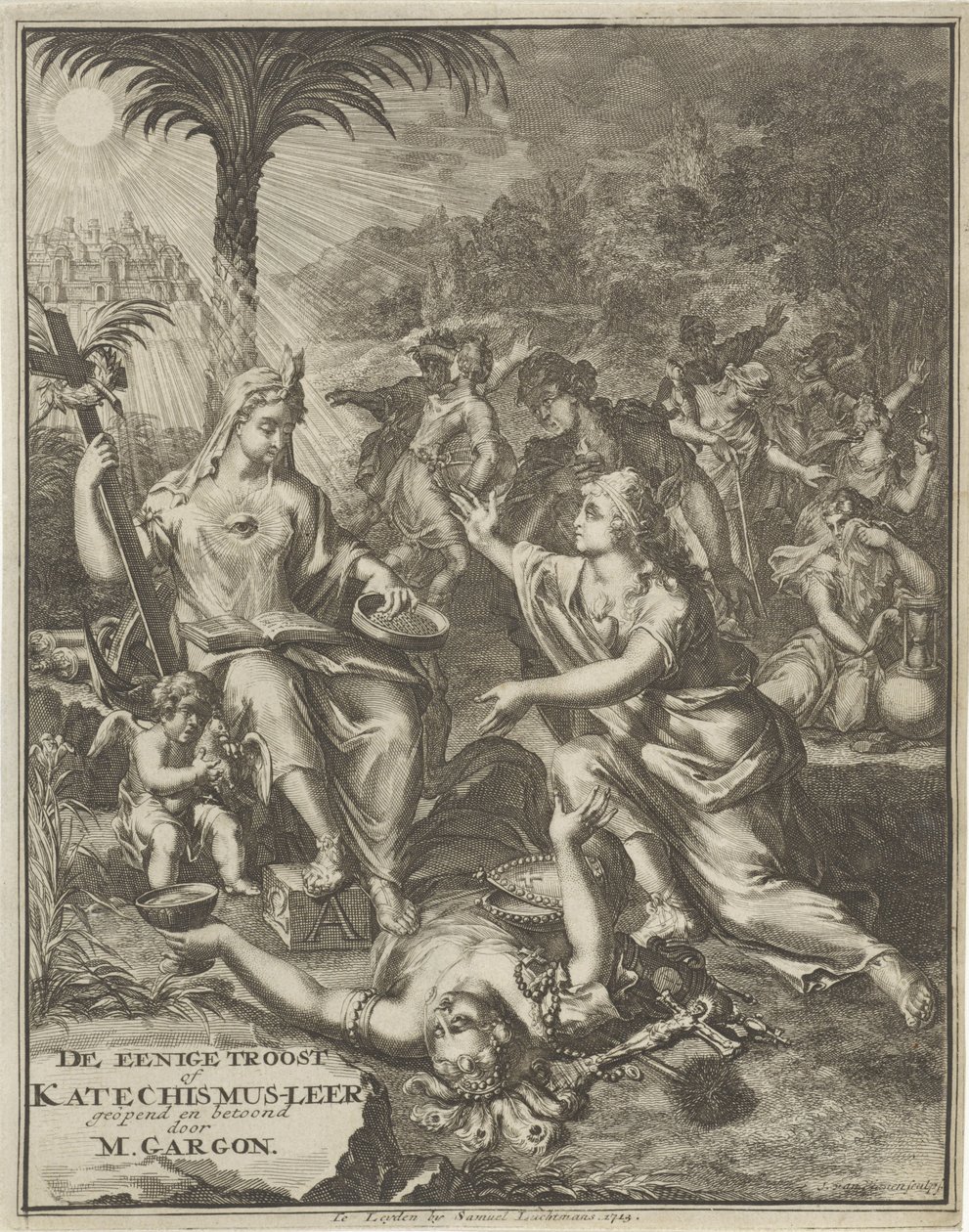扉页：M. Gargon，《唯一的安慰》，1713 年 作者 扬·范·维安（Jan van Vianen）