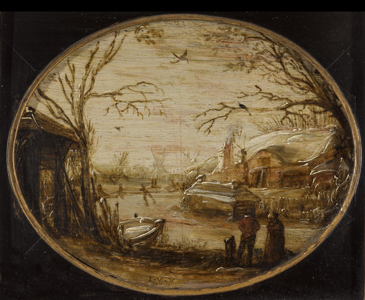 冬季风景 作者 Jan van de Velde (II)（归属于）