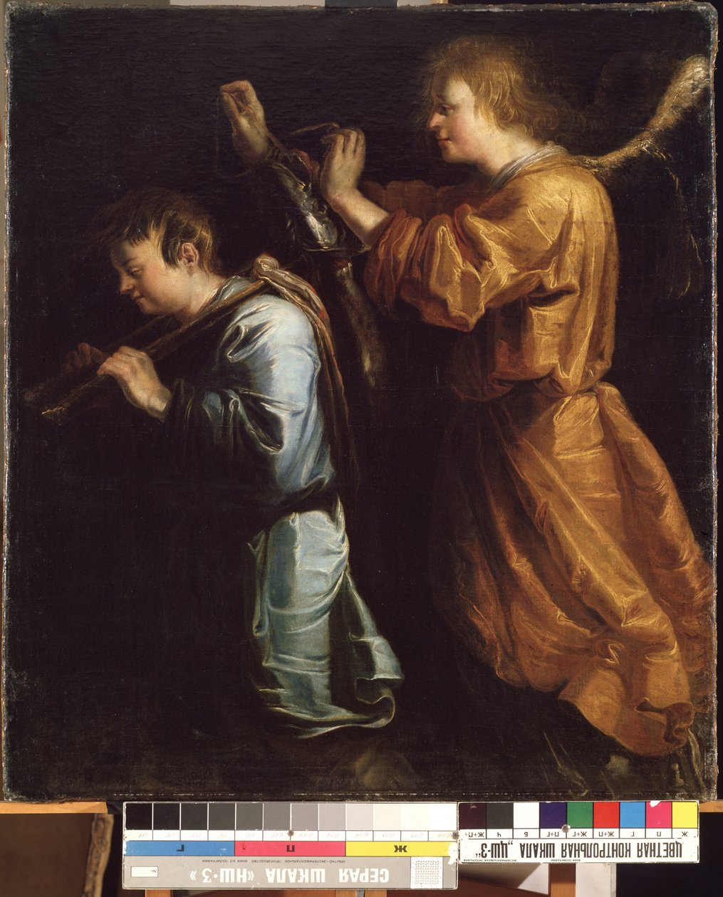 托比亚斯和天使画家 Jan van de Venne（1600 年前 - 1651 年后）。布面油画 作者 扬·范·德·范纳