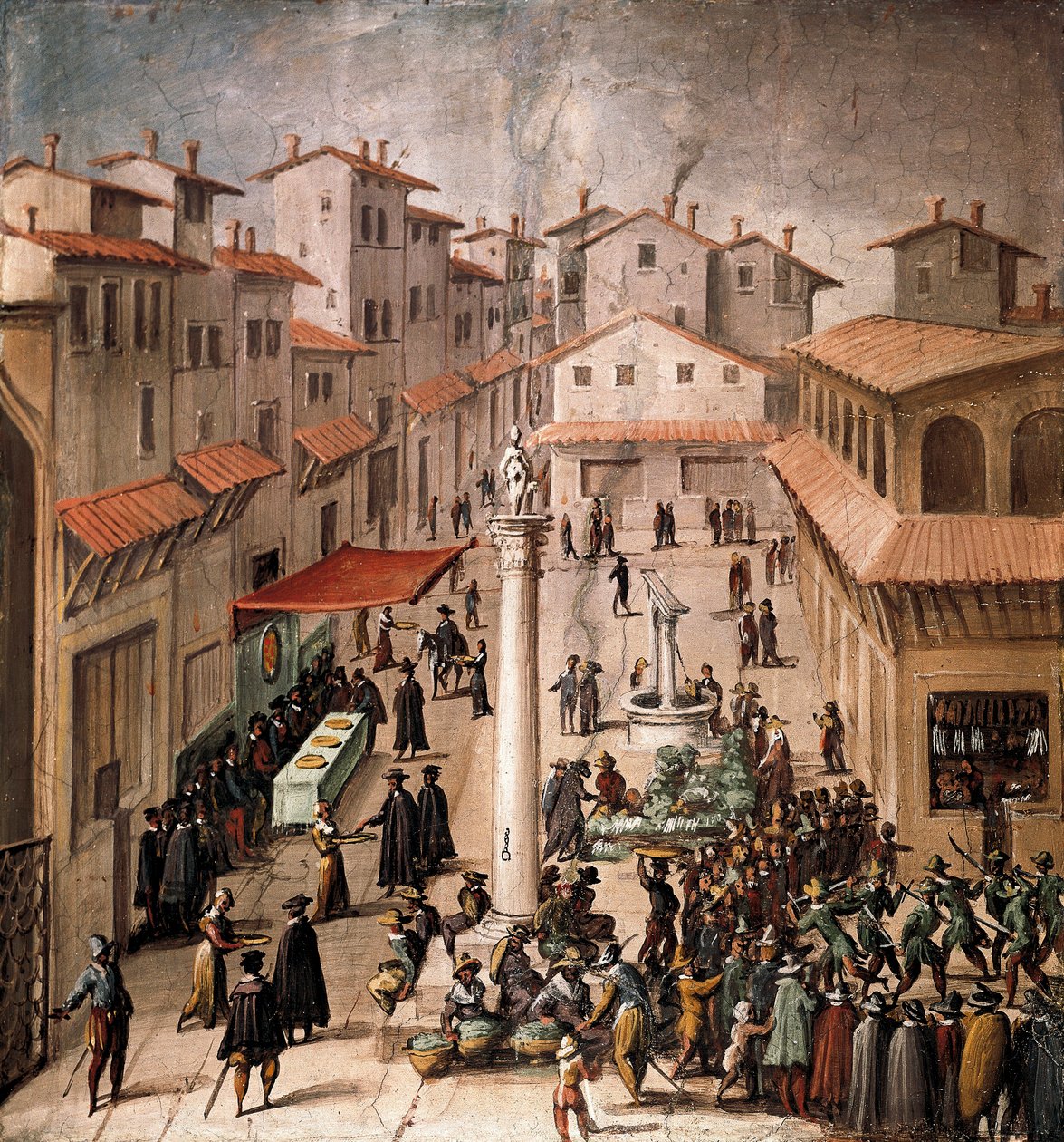 Piazza del Mercato Vecchio, Florence 作者 扬·范德·斯特雷特
