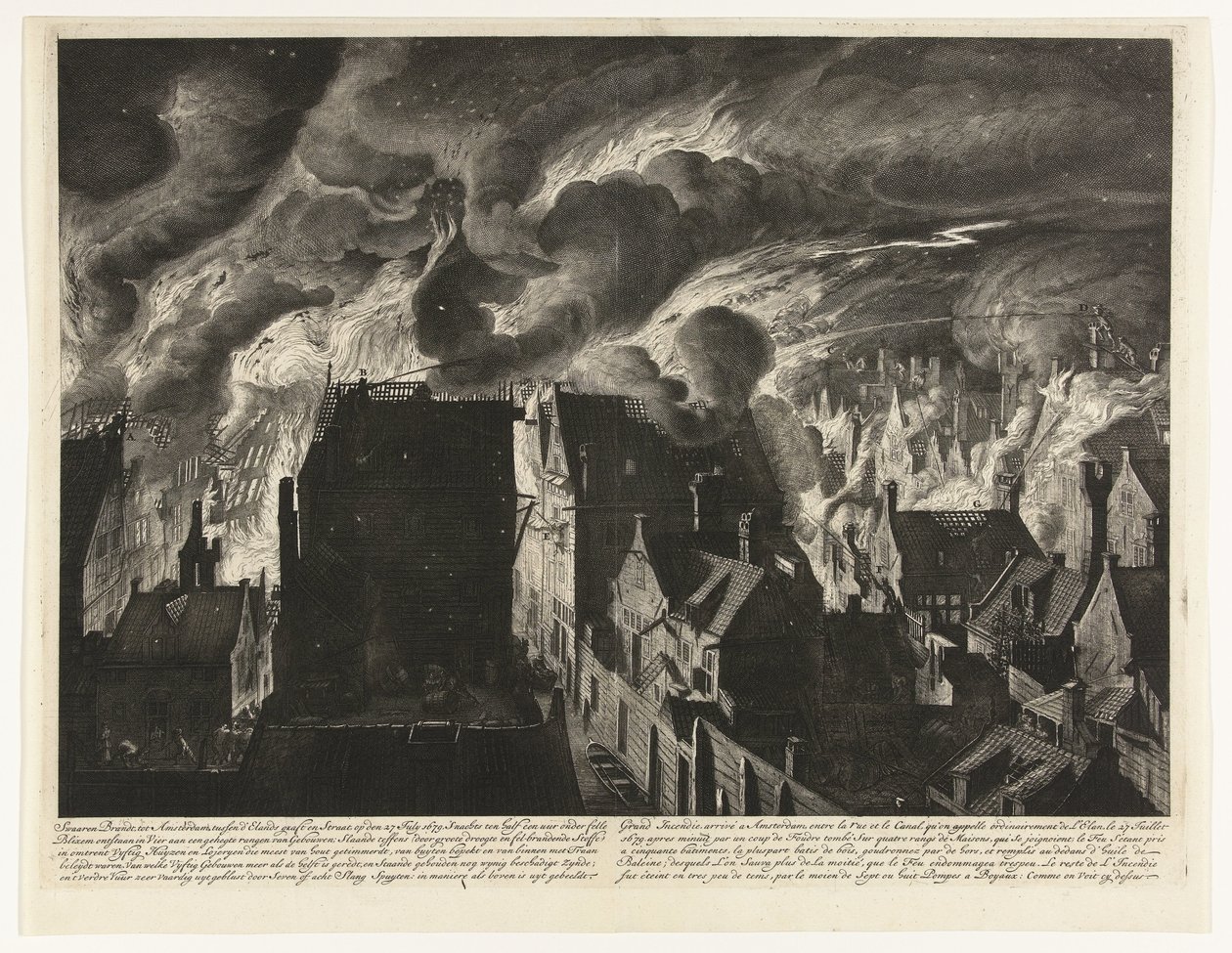 扑灭伊兰兹海峡的大火，1679 年
Swaaren brandt, tot Amsterdam, tussen d