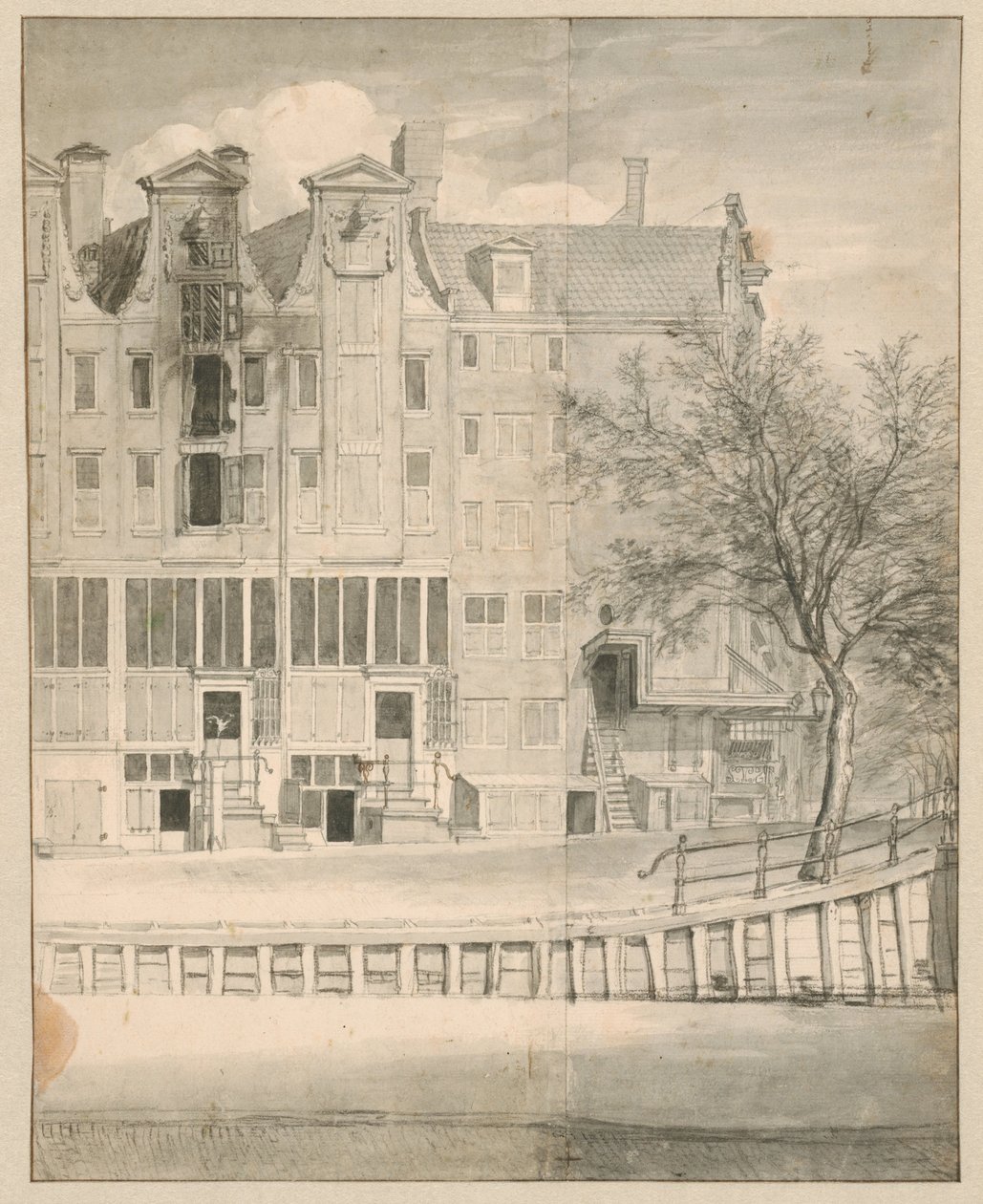 Leidsegracht 被烧毁的房屋，1684 年 作者 扬·范德·海登