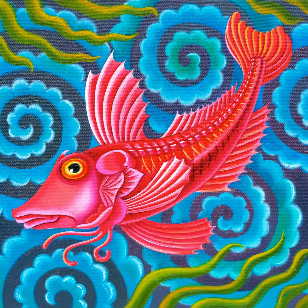 鲂鱼，2017， 作者 简·塔特斯菲尔德