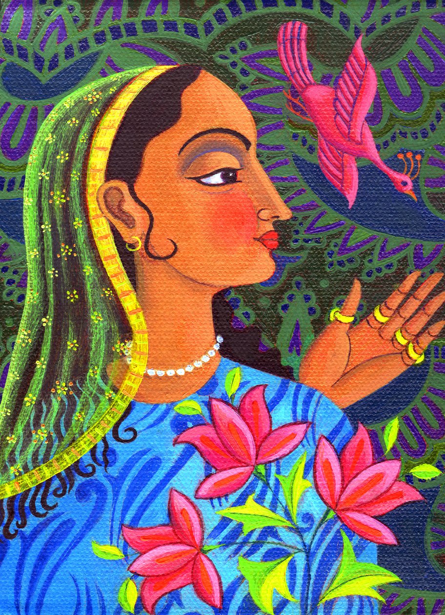 Maharani与洋红色鸟，2011年， 作者 简·塔特斯菲尔德