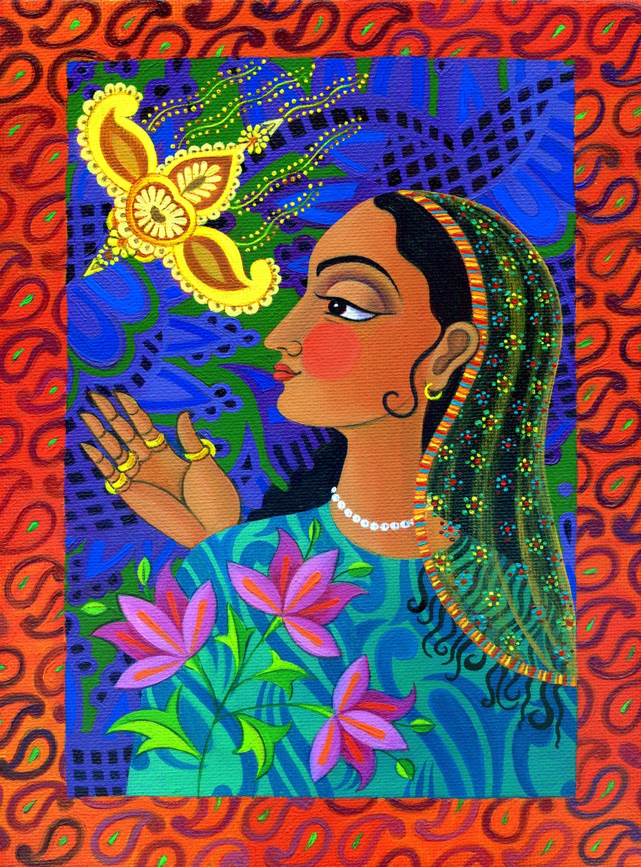 Maharani与黄色的鸟，2011年， 作者 简·塔特斯菲尔德