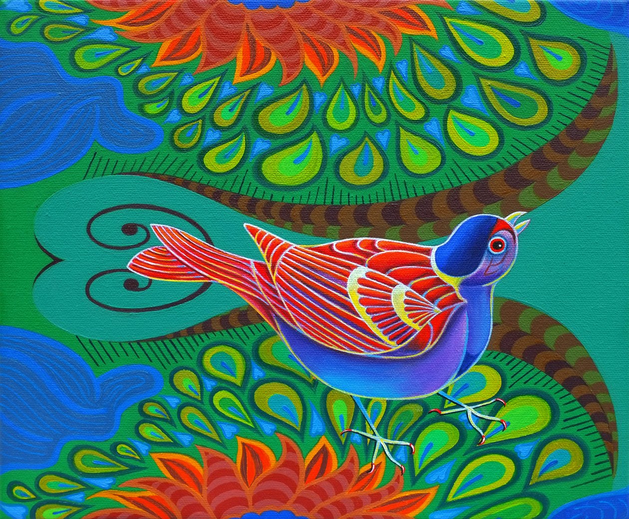 树麻雀，2012， 作者 简·塔特斯菲尔德