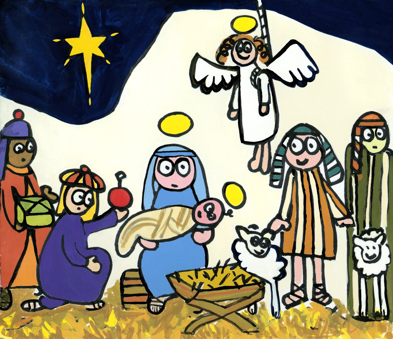 Childrens School Nativity Play，2004 作者 简·弗里曼