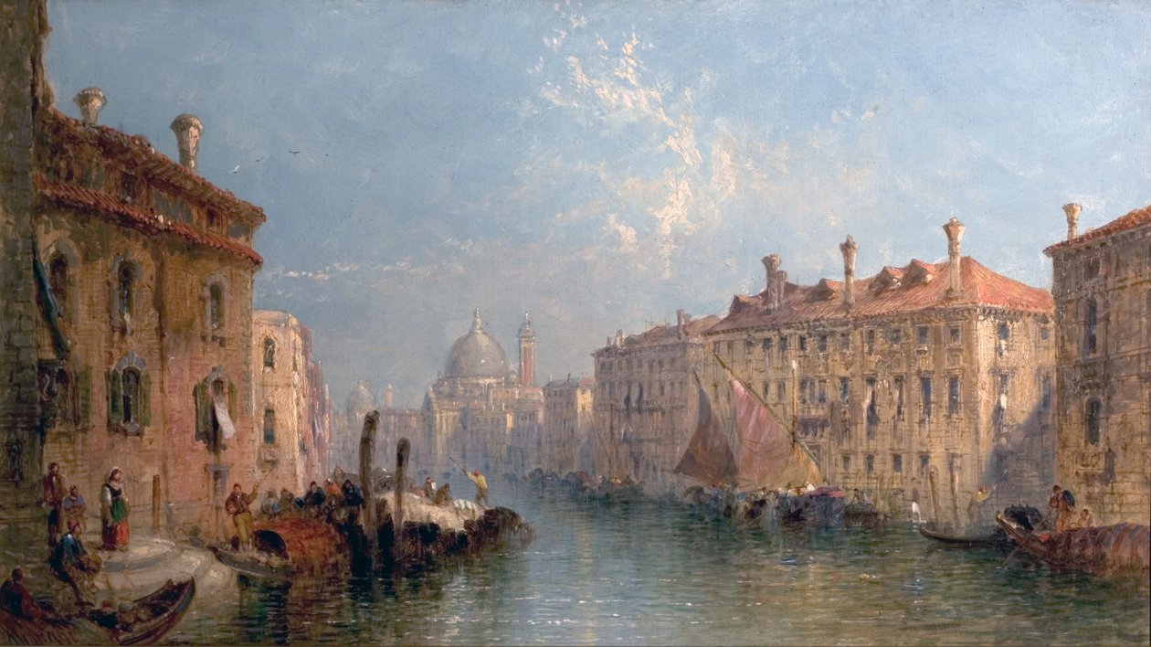 大运河，威尼斯，意大利，c.1875 作者 简·维维安（Jane Vivian）