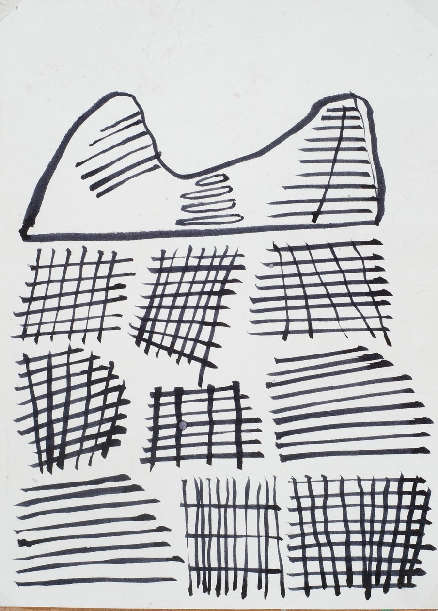 绘画，2015（纸上水墨）。 作者 珍妮特·麦肯齐