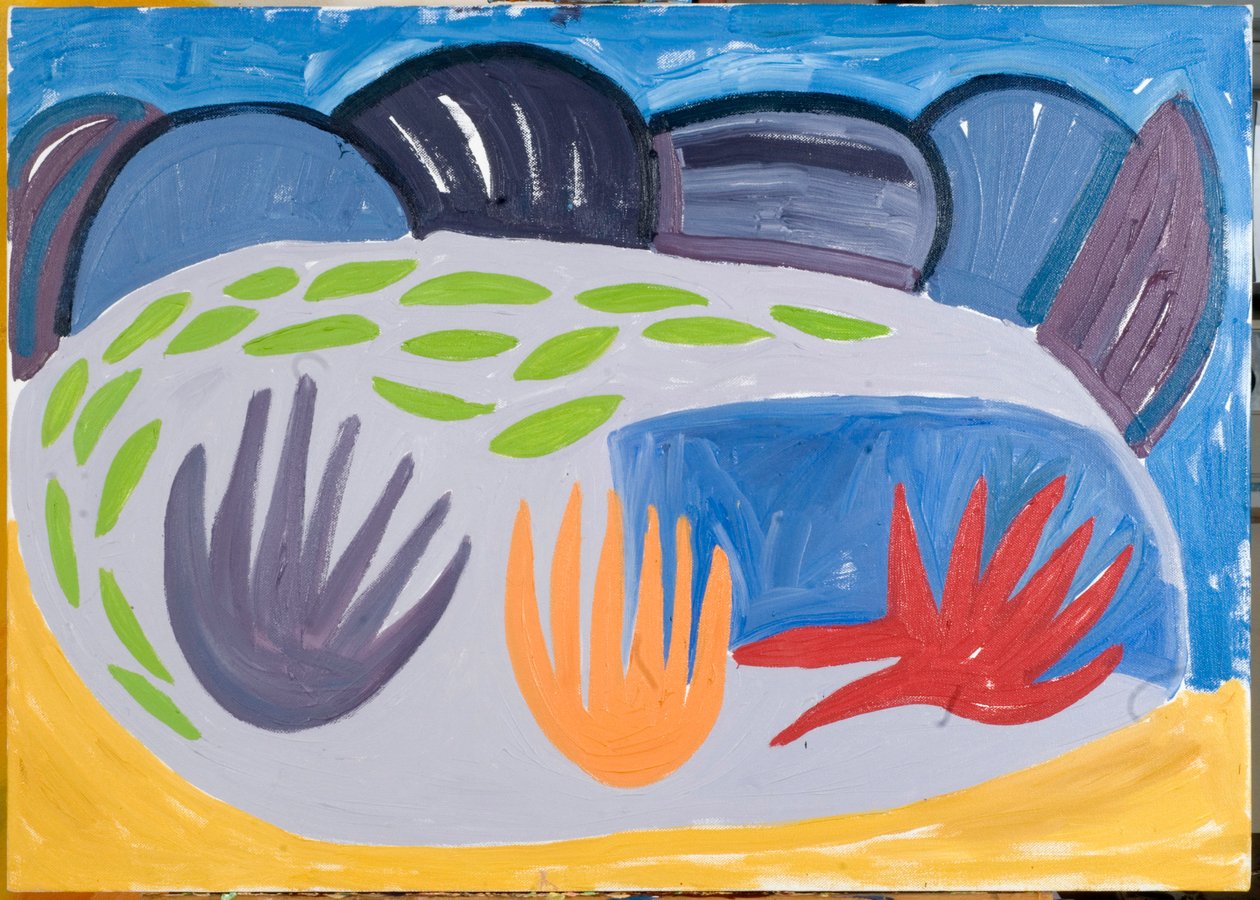 夜湖》，2007年（布面油画 作者 珍妮特·麦肯齐