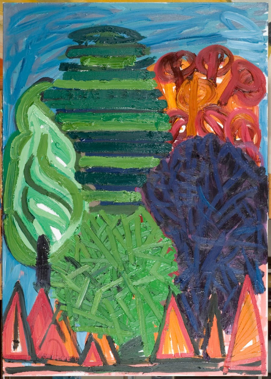 我们只有不败之身（四），2007年（布面油画）。 作者 珍妮特·麦肯齐